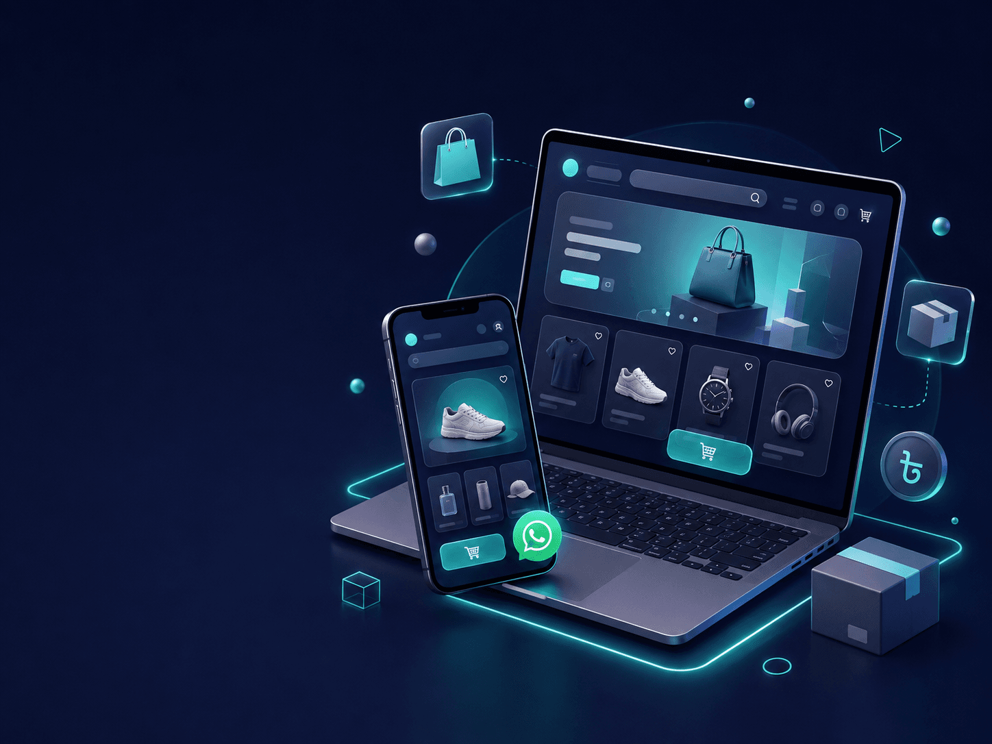 Storr online store platform illustration